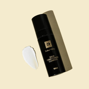 Brow Code Brow Conditioning Cleanser 100ml with creamy texture, ideal for prepping brows before tinting or lamination