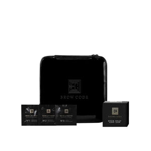 Black Brow Code product set on a white background