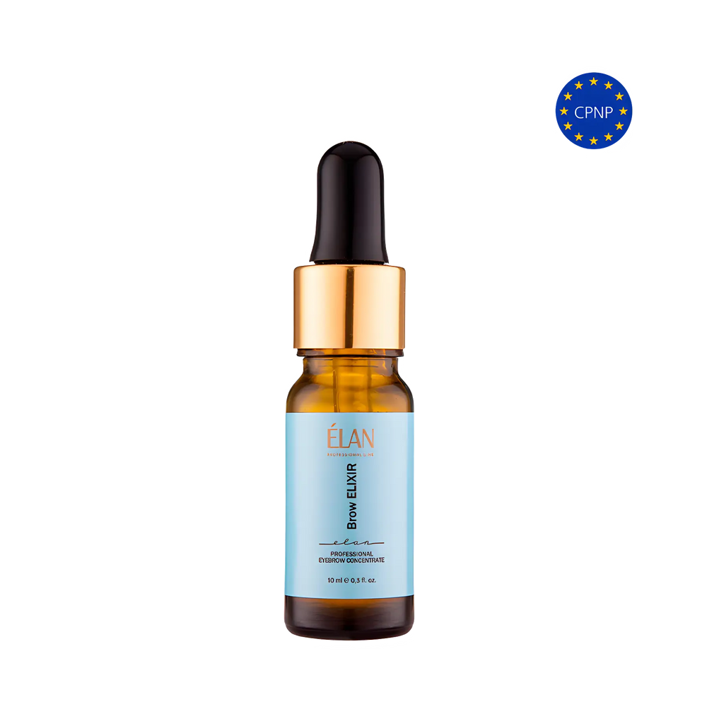 ÉLAN Brow ELIXIR professional eyebrow concentrate with dropper, nourishing serum for eyebrow care and growth, 10 ml