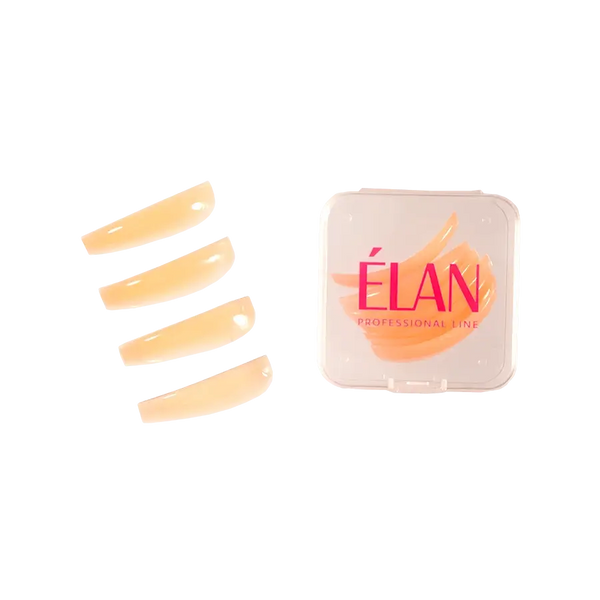 ÉLAN Easy Curl Shields in beige silicone with branded case, designed to create natural, soft lash curls during professional lash lift treatments.