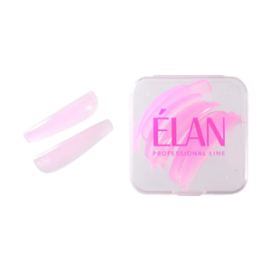ÉLAN WOW! Lash Shields in pink silicone with transparent branded case, designed for professional lash lifting and shaping treatments.