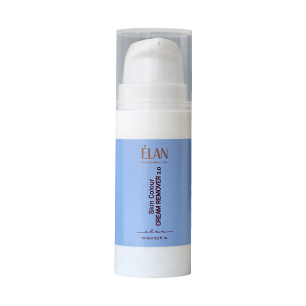 Élan Skin Colour Cream Remover 2.0 in a 10 ml pump bottle, designed to gently remove eyebrow tint from the skin during or after treatments