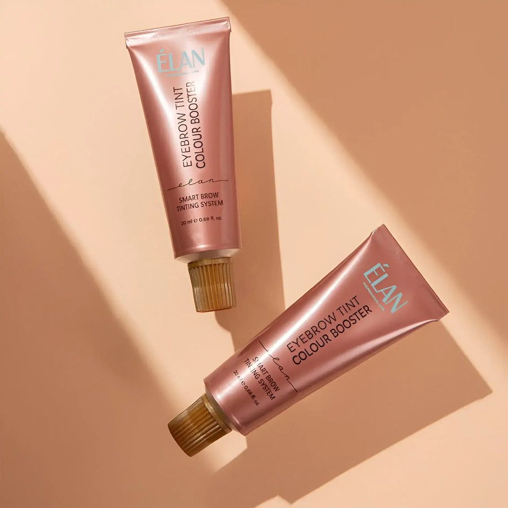 Élan Eyebrow Tint Colour Booster tube from the Smart Brow Tinting System, designed to intensify and prolong eyebrow tint results