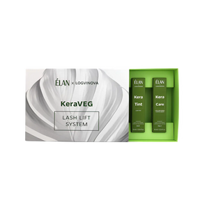 ELAN KeraVEG Lash Lift System partial kit including Kera Tint and Kera Care, two vegan lash treatment products designed for tinting and nourishing lash and brow hairs.