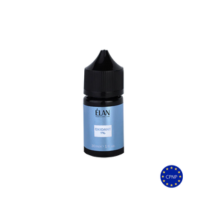 ÉLAN Oxidant 1% in a 30ml blue bottle with black cap, CPNP certified developer for professional brow and lash tinting treatments.