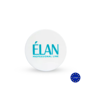 Élan Skin Protector 2.0 jar with turquoise branding on a white lid, designed to shield the skin during professional brow treatments