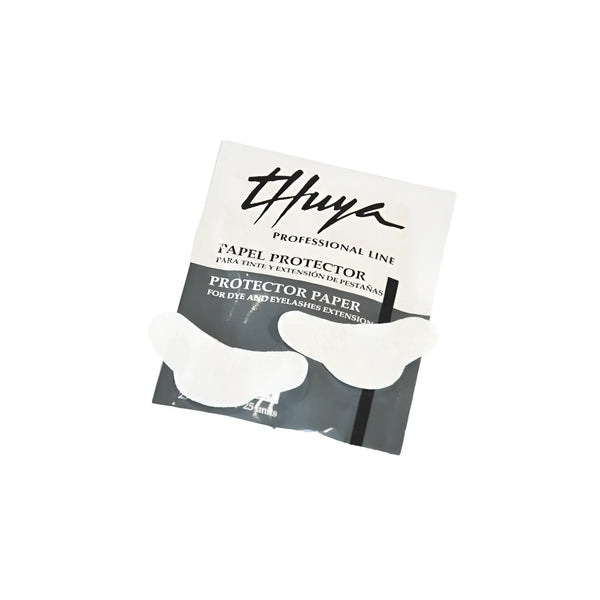 Thuya Protector Paper pads for eyelash tinting and extensions, designed to shield the under-eye area during professional treatments