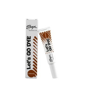 Thuya Let's Go Dye Caramel delivers warm light brown eyebrow tint in a professional tube for soft, natural brow enhancement with lasting color
