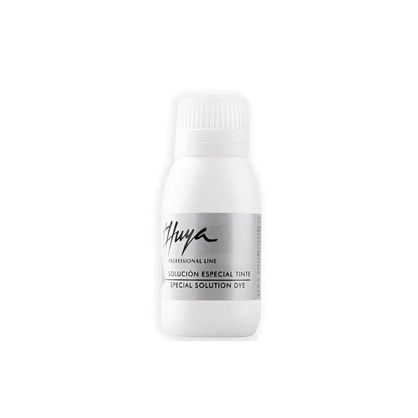 Thuya Special Solution Dye Liquid in 50 ml white bottle, ideal for mixing with Thuya eyebrow and eyelash tints in professional treatments.